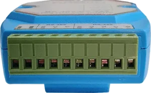 ترمینال سبز اتصالات RS485 و RS422 مبدل صنعتی PH485Ux1 از نمای روبهرو